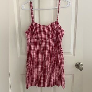 URBAN OUTFITTERS PLAID MINI DRESS